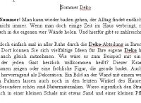Sommer Deko - 198 W�rter