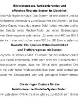 Ein kostenloses, funktionierendes und effektives Roulette-System