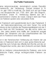 Die Politik Frankreichs - 280 W�rter