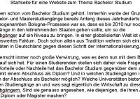 Textpaket Bachelor Studium