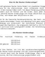 Was ist die Riester Kinderzulage? - 211 W�rter