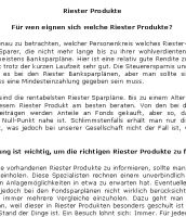 Riester Produkte - 240 W�rter