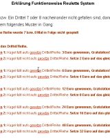 Erkl�rung Funktionsweise Roulette System - 279 W�rter