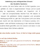 Anleitung zum erfolgreichen Einsatz des Roulette-Systems: - 375 