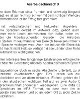 Aserbaidschanisch 3 - 234 W�rter