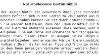Naturbelassene Gartenm�bel - 137 W�rter