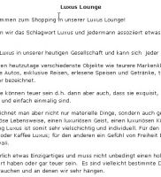 Luxus Lounge -328 W�rter