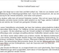Auto und Umwelt