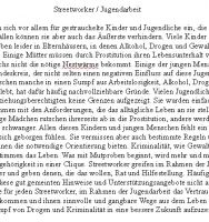 Streetworker / Jugendarbeit - 284 W�rter