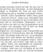Spedition Beiladung - 314 W�rter