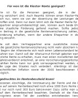 F�r wen ist die Riester-Rente geeignet? - 298 W�rter